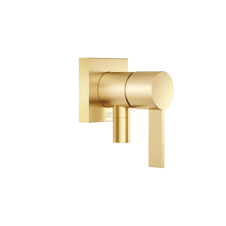 Concealed single-lever mixer with cover plate with integrated shower connection - Brushed Durabrass (23kt Gold) - 36 046 970-28
