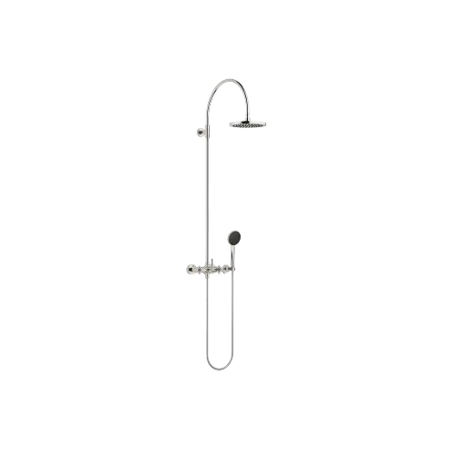 TARA Colonne de douche avec mélangeur de douche 220 mm - Platine - Set contenant 2 articles