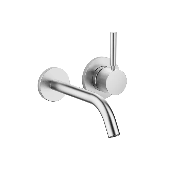META Mitigeur monocommande de lavabo mural sans garniture d’écoulement - Chrome brossé - 36 860 660-93 0010