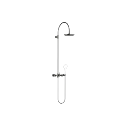 TARA Showerpipe with shower mixer without hand shower 220 mm - Brushed Dark Platinum - 26 632 892-99 0050