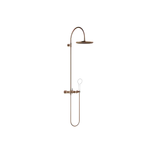 TARA Colonne de douche avec mélangeur de douche sans douchette 300 mm - Bronze brossé (PVD) - 26 622 892-42