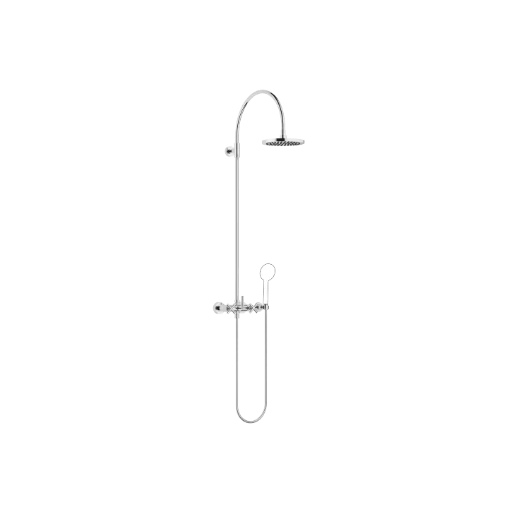 TARA Colonne de douche avec mélangeur de douche sans douchette FlowReduce 220 mm - Chrome - 26 632 892-00