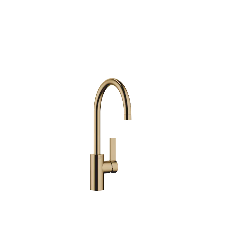 TARA ULTRA Single-lever mixer for rinsing/Profi spray - Brushed Dark Brass - 33 836 875-39