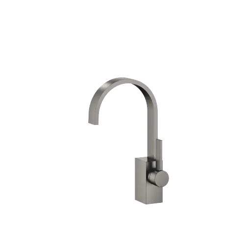 MEM Single-lever basin mixer without pop-up waste - Brushed Dark Platinum - 33 521 782-99