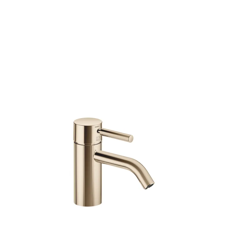 Meta Champagne Kt Gold Washstand Faucets Single Lever Basin Mixer Without Pop Up Waste