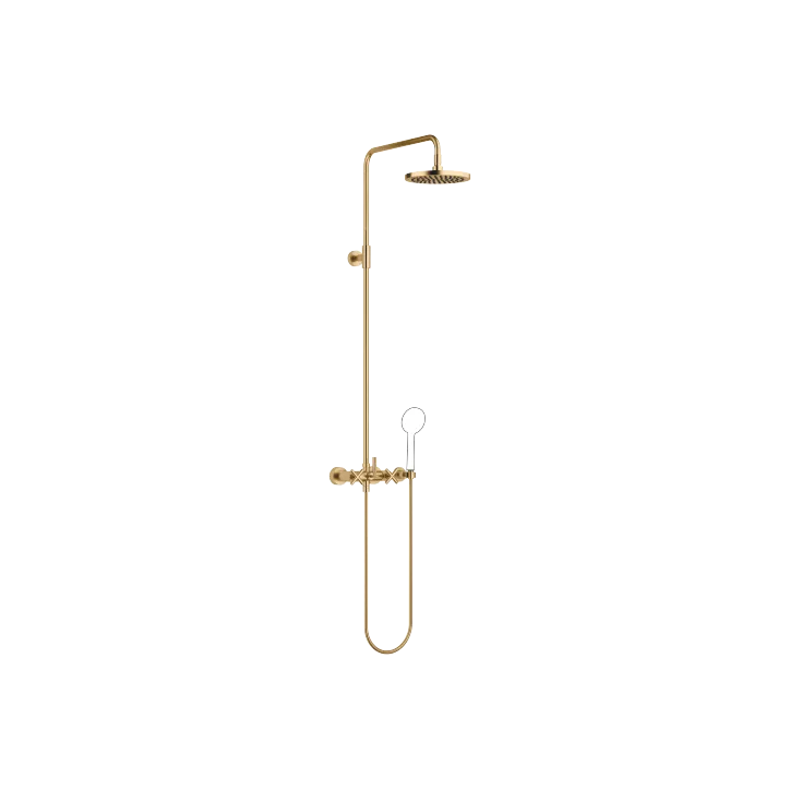 TARA Showerpipe without hand shower 220 mm - Brushed Durabrass (23kt Gold) - 26 633 892-28 0050