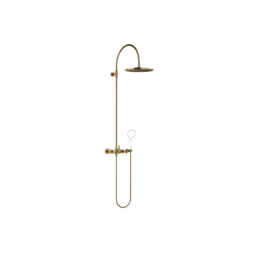 TARA Showerpipe with shower mixer without hand shower 300 mm - Brushed Dark Brass (PVD) - 26 622 892-39 0050