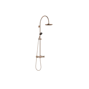 VAIA Shower pipe with shower thermostat - Brushed Bronze - Set containing 1 articles