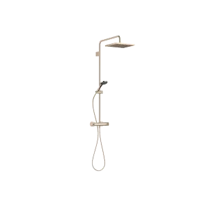 SYMETRICS Showerpipe con termostato doccia - Champagne (Oro 22k) - Set contenente 2 articoli