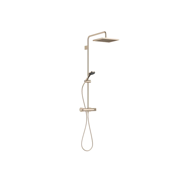 SERIES SPECIFIC Showerpipe with shower thermostat - Champagne (22kt Gold) - Set containing 2 articles