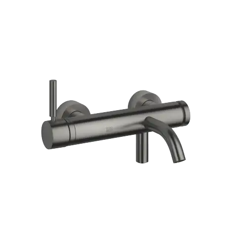 META Single-lever bath mixer for wall mounting without shower set - Brushed Dark Platinum - 33 200 660-99