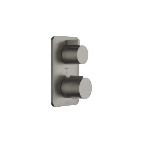LISSÉ Concealed thermostat with three function volume control - Brushed Dark Platinum - 36 427 845-99