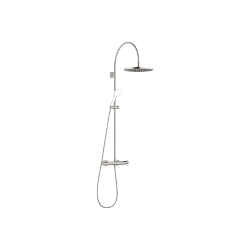 VAIA Showerpipe with shower thermostat without hand shower 300 mm - Brushed Platinum - 34 465 809-06 0070