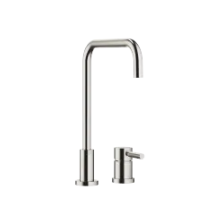 META 02 Two-hole mixer with individual rosettes - Brushed Platinum - 32 815 625-06