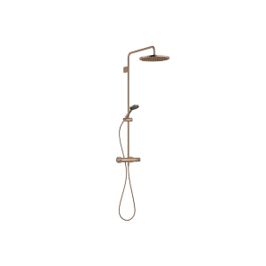 Shower Pipe mit Brause-Thermostat - Bronze gebürstet - Set aus 2 Artikeln