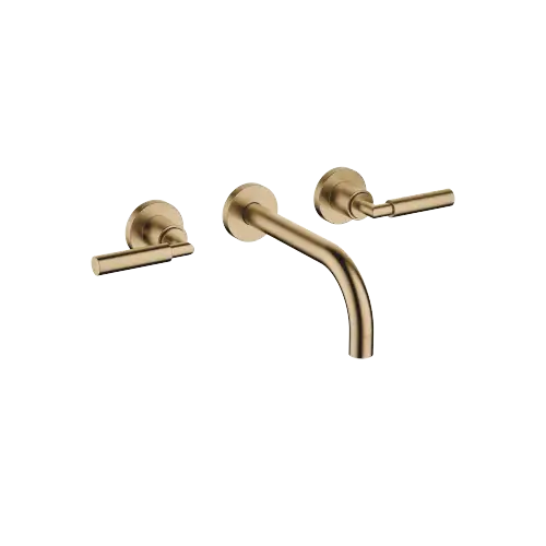 TARA Wall-mounted basin mixer without pop-up waste - Brushed Dark Brass (PVD) - 36 712 882-39