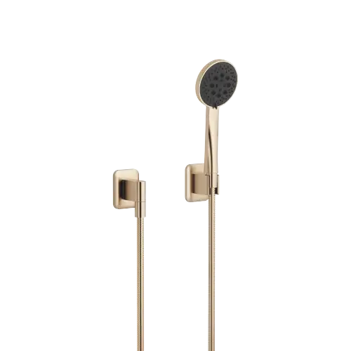 LISSÉ Hand shower set with individual rosettes FlowReduce - Brushed Light Gold (PVD) - 27 803 845-27 0010