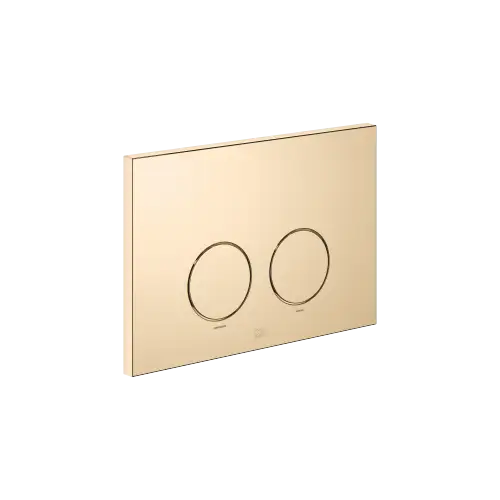 Piastra di lavaggio per cassette WC-UP di Geberit rotondo - Ottone (Oro 23k) - 12 665 979-09