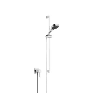 Concealed single-lever mixer with integrated shower connection with shower set - Set containing 2 articles