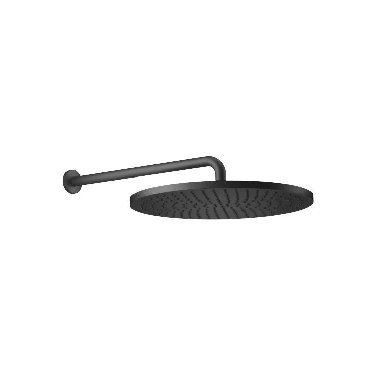 Regenbrause mit Wandanbindung FlowReduce 400 mm - Schwarz matt - 28 658 970-33