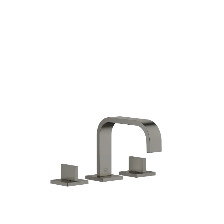 MEM Three-hole basin mixer with pop-up waste - Brushed Dark Platinum - 20 705 782-99 0010