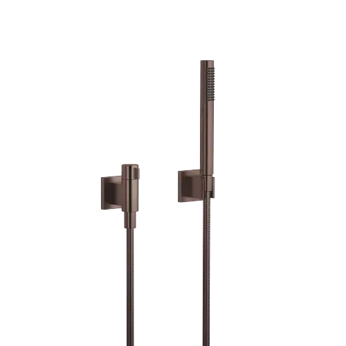 Hand shower set with individual rosettes with volume control FlowReduce - Brushed Dark Bronze (PVD) - 27 809 985-43 0010