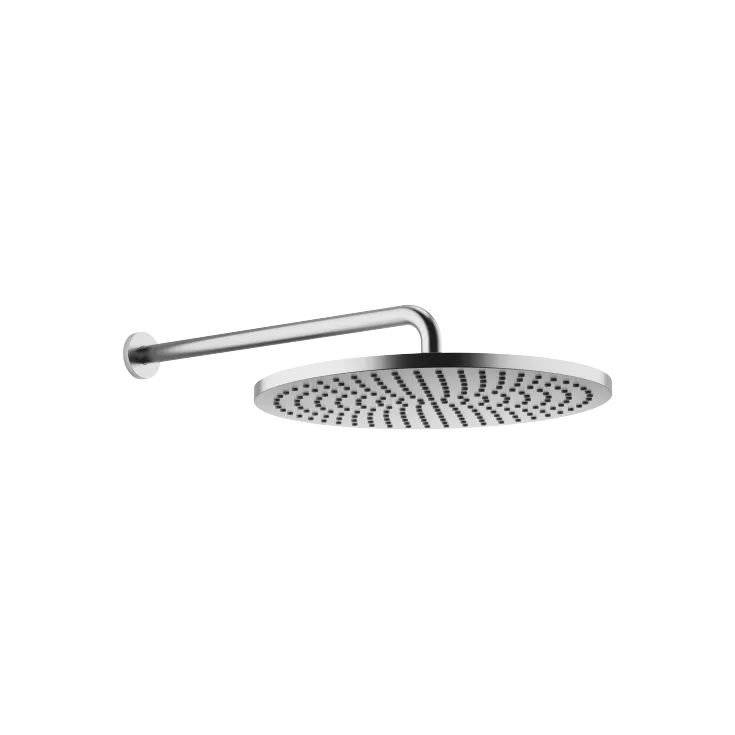 Rain shower with wall fixing FlowReduce 400 mm - Brushed Chrome - 28 658 970-93
