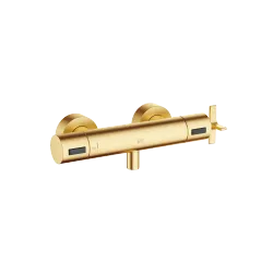 VAIA Shower thermostat - Brushed Durabrass (23kt Gold) - Set containing 2 articles