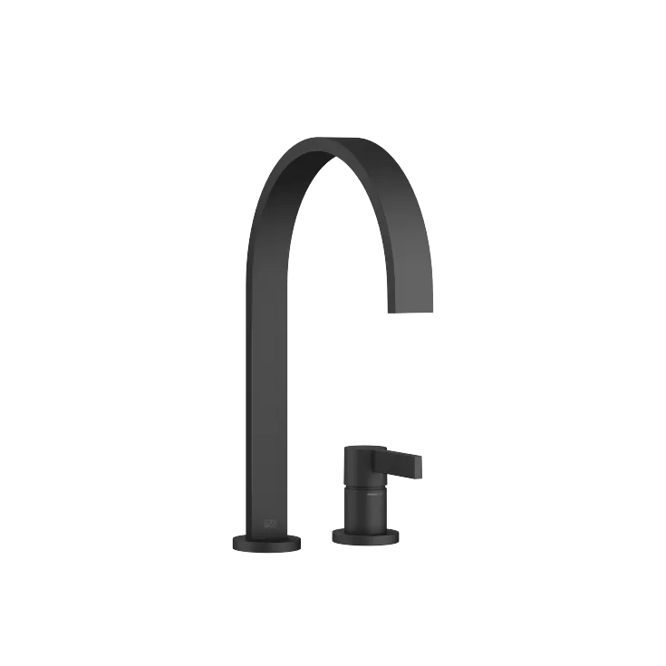 MEM Batería monomando de dos orificios con rosetas individuales - Negro mate - 32 815 682-33