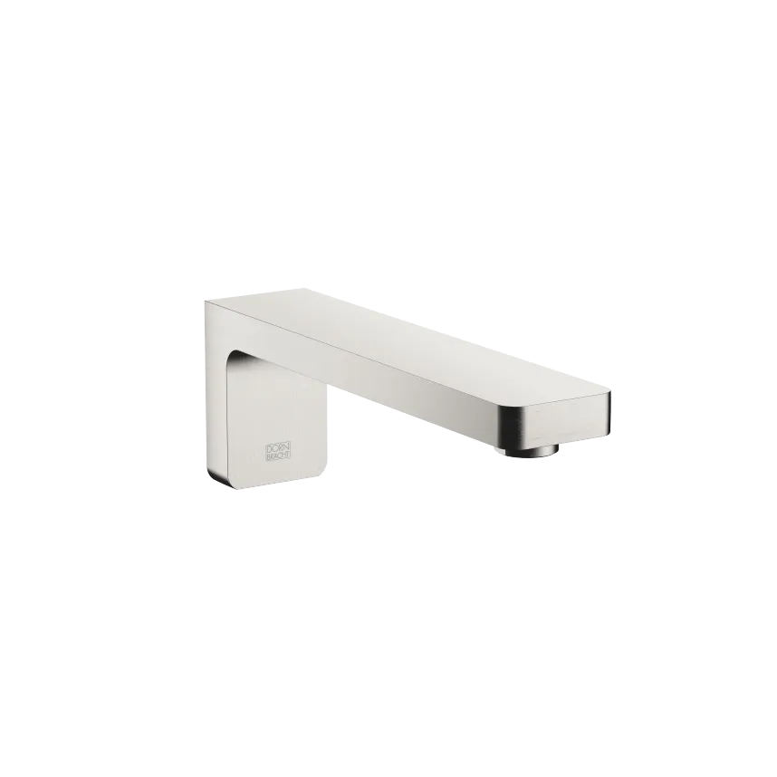 LULU Caño de salida de bañera para montaje a pared - Platino cepillado - 13 801 710-06