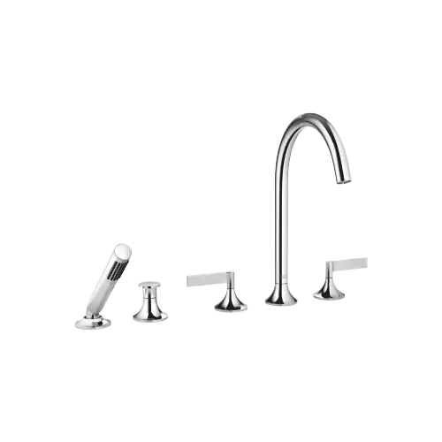 VAIA Five hole tub set for deck-mounted tub installation with diverter - Chrome - 27 522 819-00