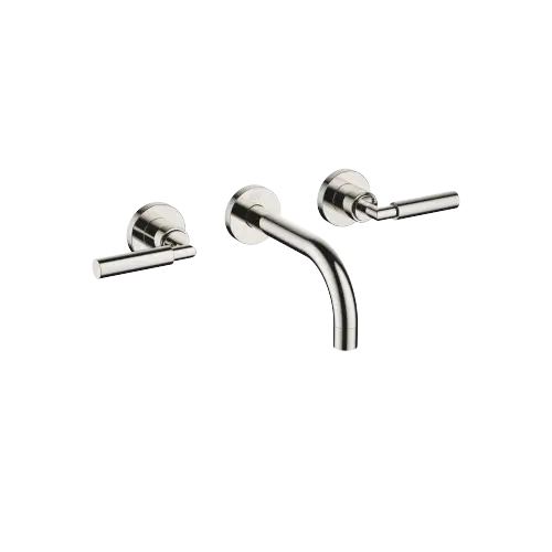 TARA Wall-mounted basin mixer without pop-up waste - Platinum - 36 707 882-08