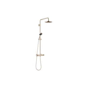 Showerpipe con termostato doccia - Champagne spazzolato (Oro 22k) - Set contenente 2 articoli