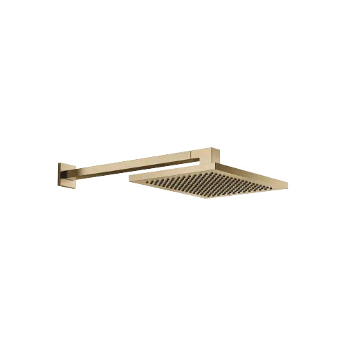 Rain shower wall-mounted 11-3/4" x 9-1/2" - Brushed Dark Brass (PVD) - 28 765 980-39 0010