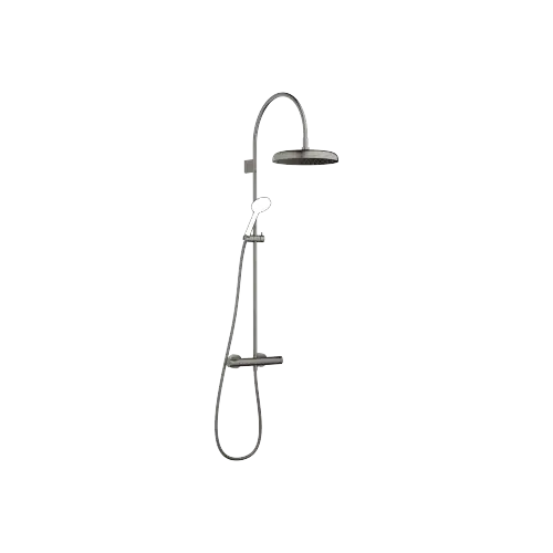 COYA Showerpipe with shower thermostat without hand shower 300 mm - Brushed Dark Platinum - 34 465 404-99 0010