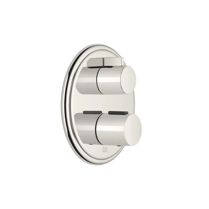 MADISON Thermostat à encastrer avec réglage de débit et robinet d'arrêt intégré - Platine - 36 425 977-08