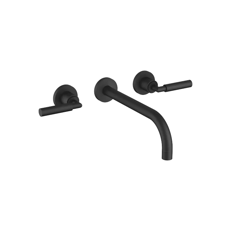 TARA Waschtisch-Wandbatterie ohne Ablaufgarnitur - Schwarz matt - 36 717 882-33