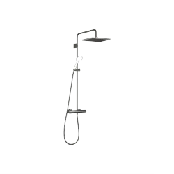 Showerpipe mit Brause-Thermostat ohne Handbrause - Dark Chrome - 34 464 980-19
