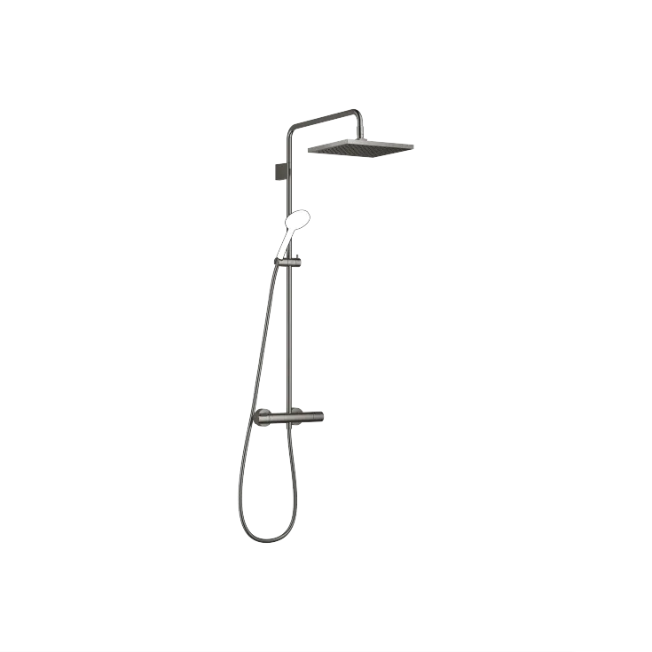 Showerpipe mit Brause-Thermostat ohne Handbrause - Dark Chrome - 34 464 980-19