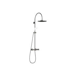 VAIA Colonne de douche avec thermostat de douche sans douchette - Dark Chrome - 34 465 809-19