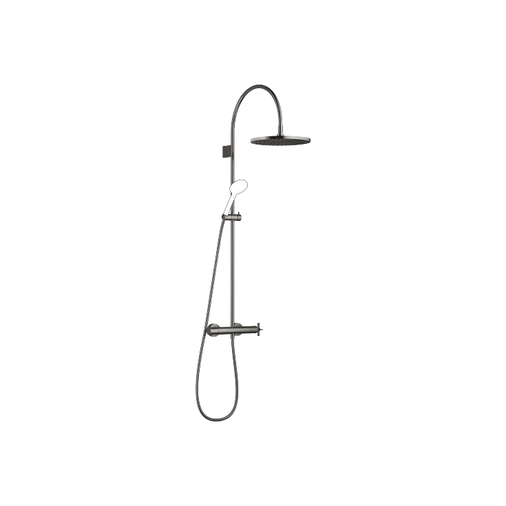 VAIA Colonne de douche avec thermostat de douche sans douchette - Dark Chrome - 34 465 809-19