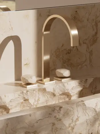 Dornrbacht Atelier Edition_The Rock_MEM_Brushed Champagne_01