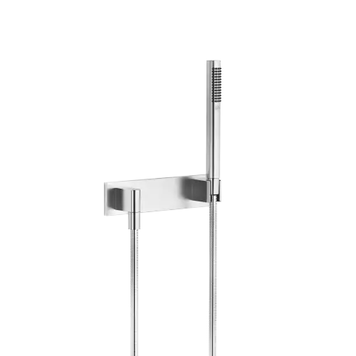 Hand shower set with cover plate - Brushed Chrome - 27 818 980-93