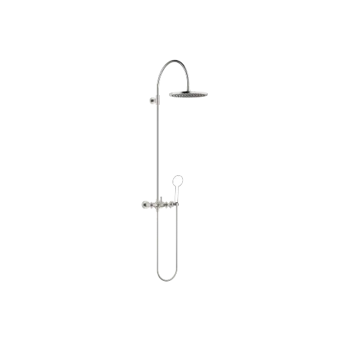 TARA Colonne de douche avec mélangeur de douche sans douchette 300 mm - Platine brossé - 26 622 892-06
