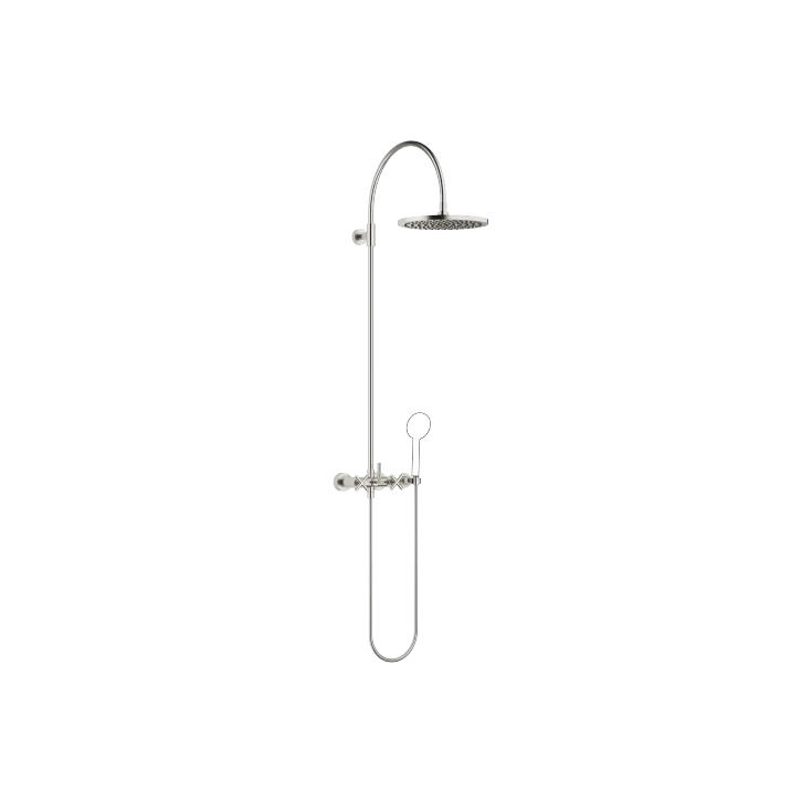 TARA Showerpipe with shower mixer without hand shower 300 mm - Brushed Platinum - 26 622 892-06