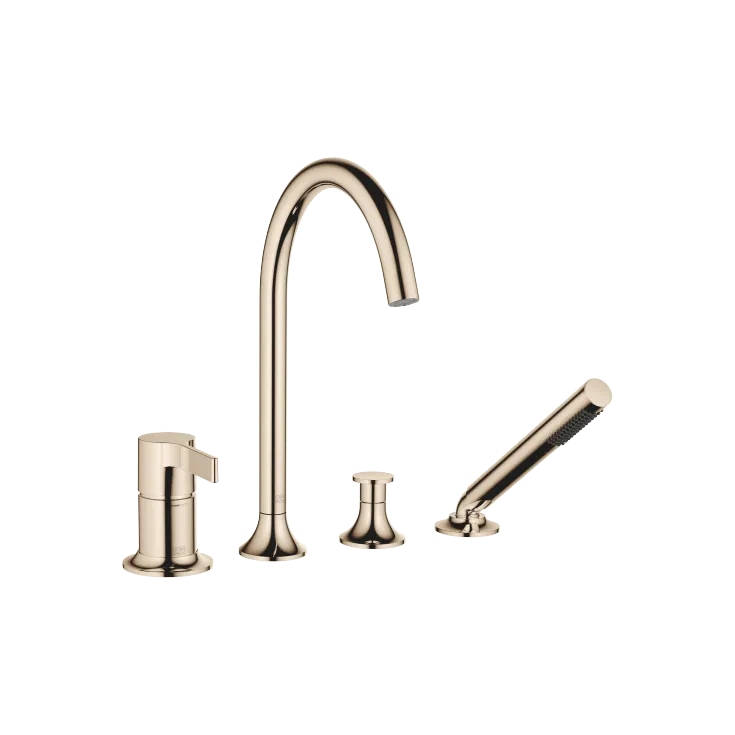VAIA Gruppo vasca con doccetta per montaggio bordo vasca - Champagne (Oro 22k) - 27 632 809-47