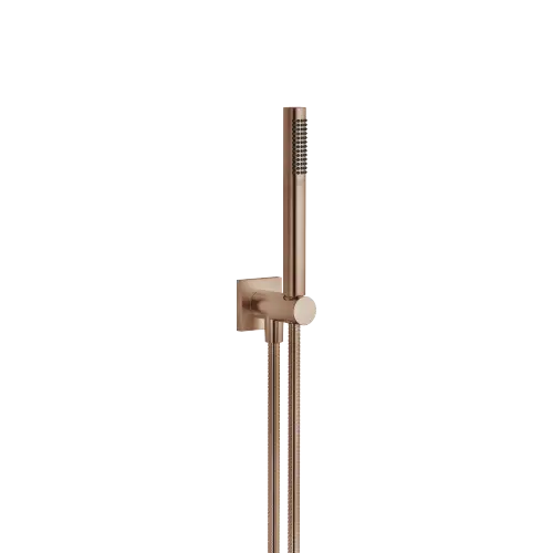Hand shower set with integrated wall bracket - Brushed Bronze (PVD) - 27 812 970-42 0010