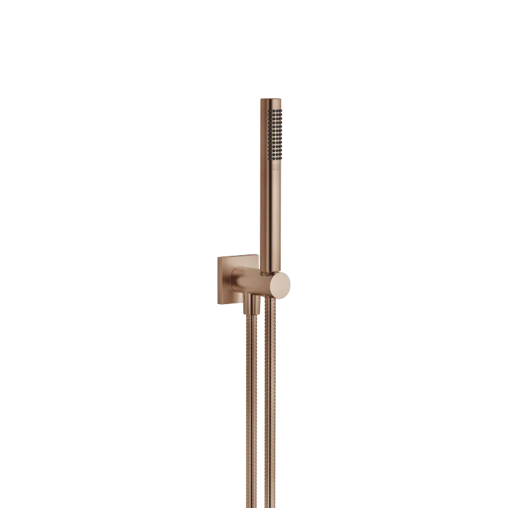 Garniture de douche avec support de douche intégré FlowReduce - Bronze brossé - 27 812 970-42 0010