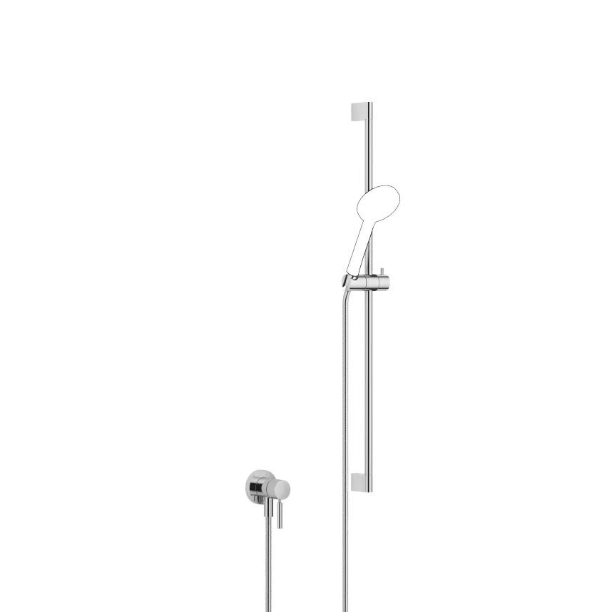 Mitigeur monocommande encastré avec raccord de douche intégré avec garniture de douche sans douchette - Chrome - 36 013 660-00