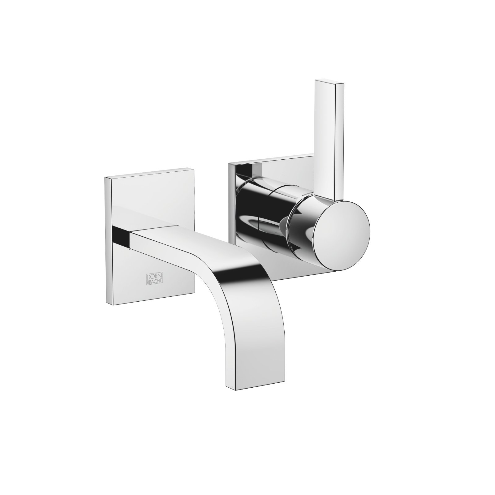 MEM Brushed Dark Platinum Washstand Faucets Wall Mounted Single Lever Basin Mixer Without Pop